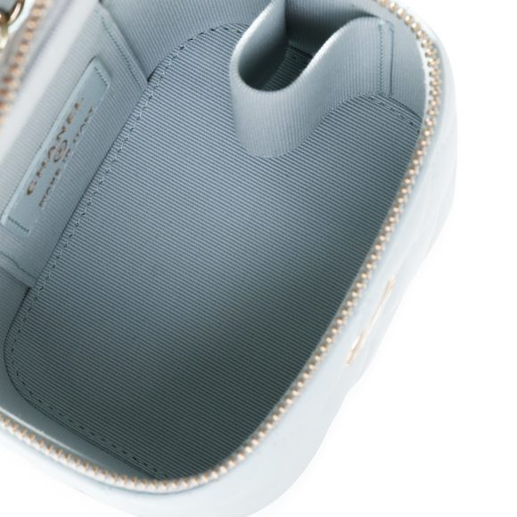 Chanel Light Blue Quilted Lambskin Mini Vanity - Picture 4 of 8